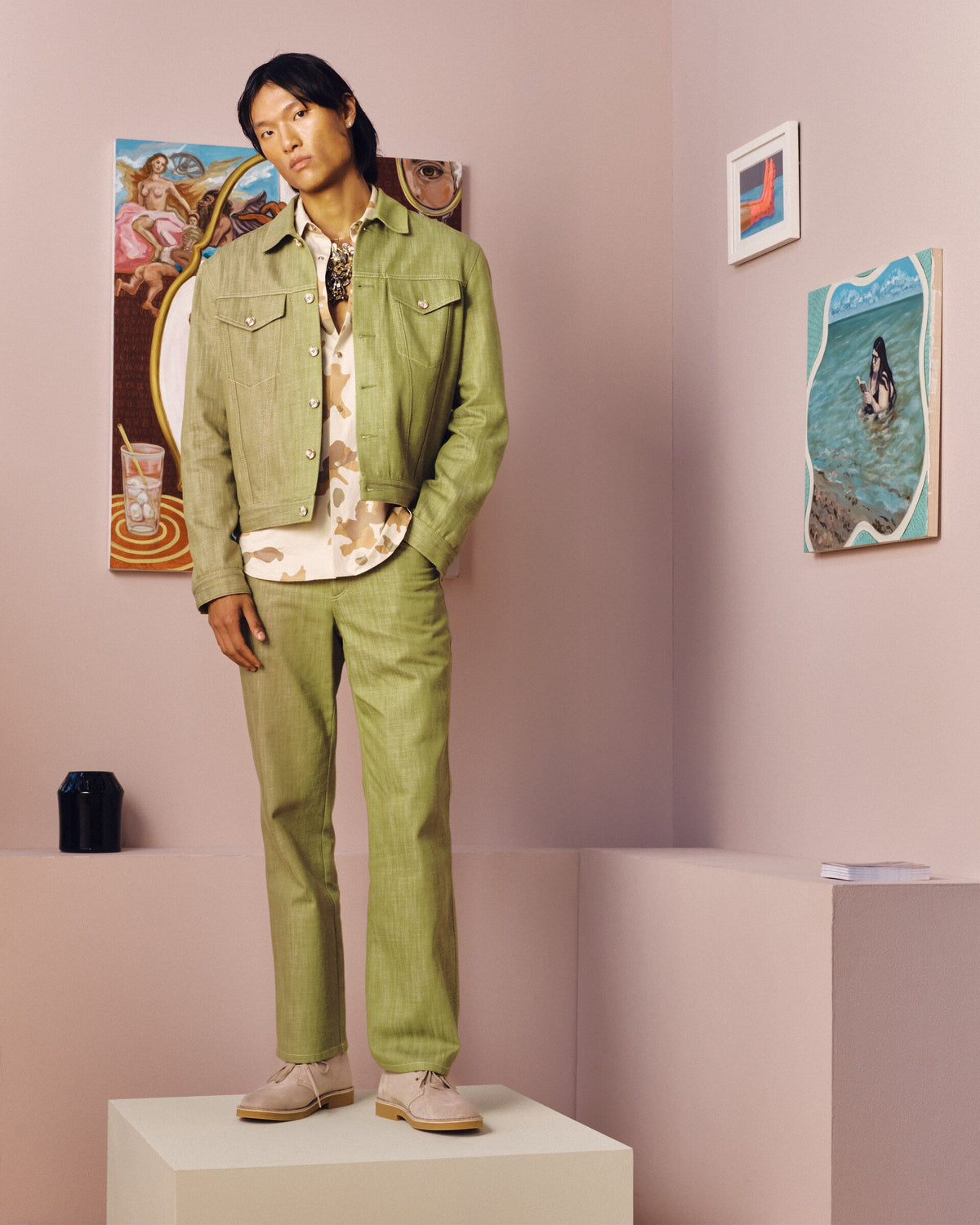 Ethan Lewy Spring 2027 Look 6, photographed by Garrison Herbst for New York Men's Day