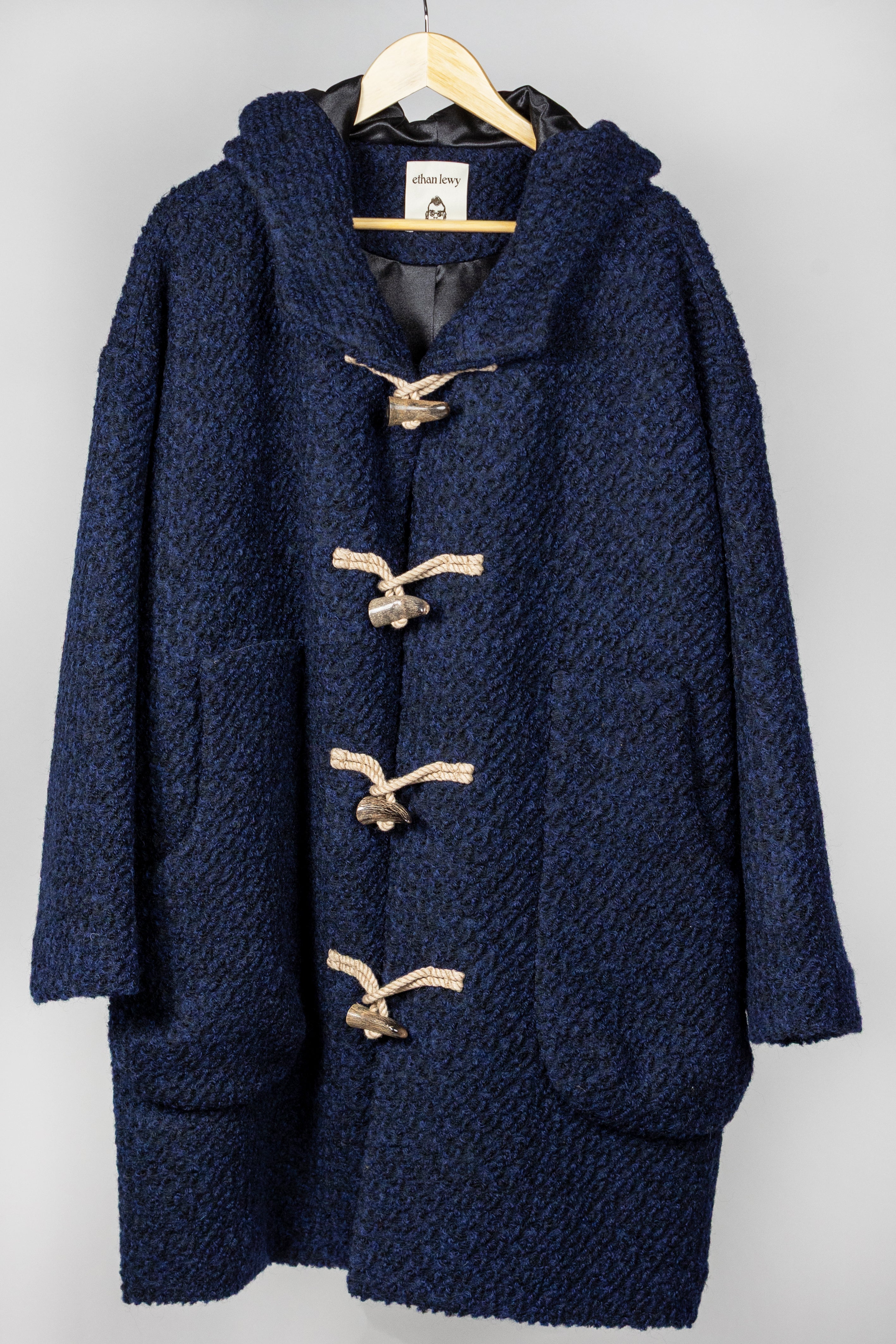 Blue Boucle Monster Coat
