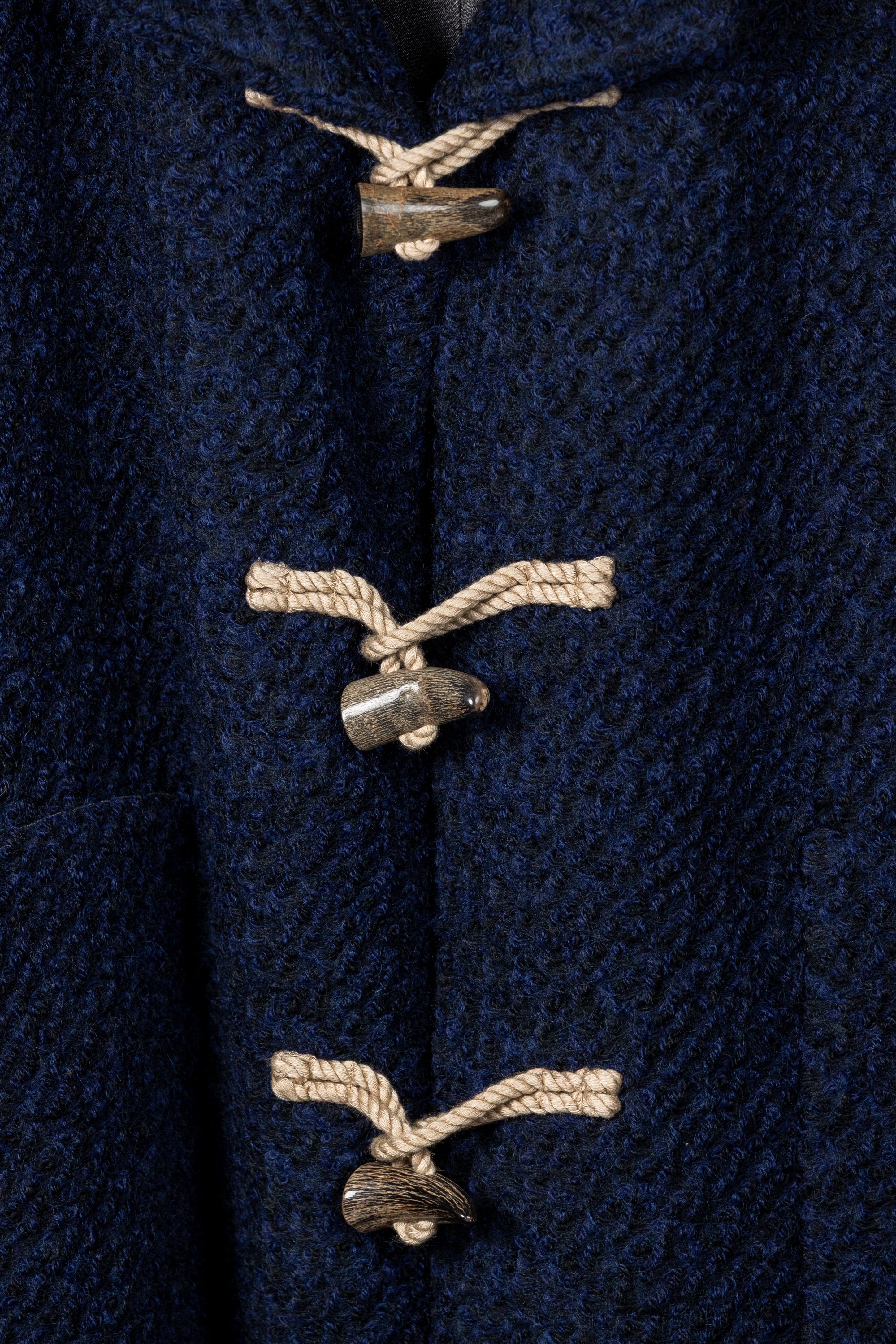 Blue Boucle Monster Coat