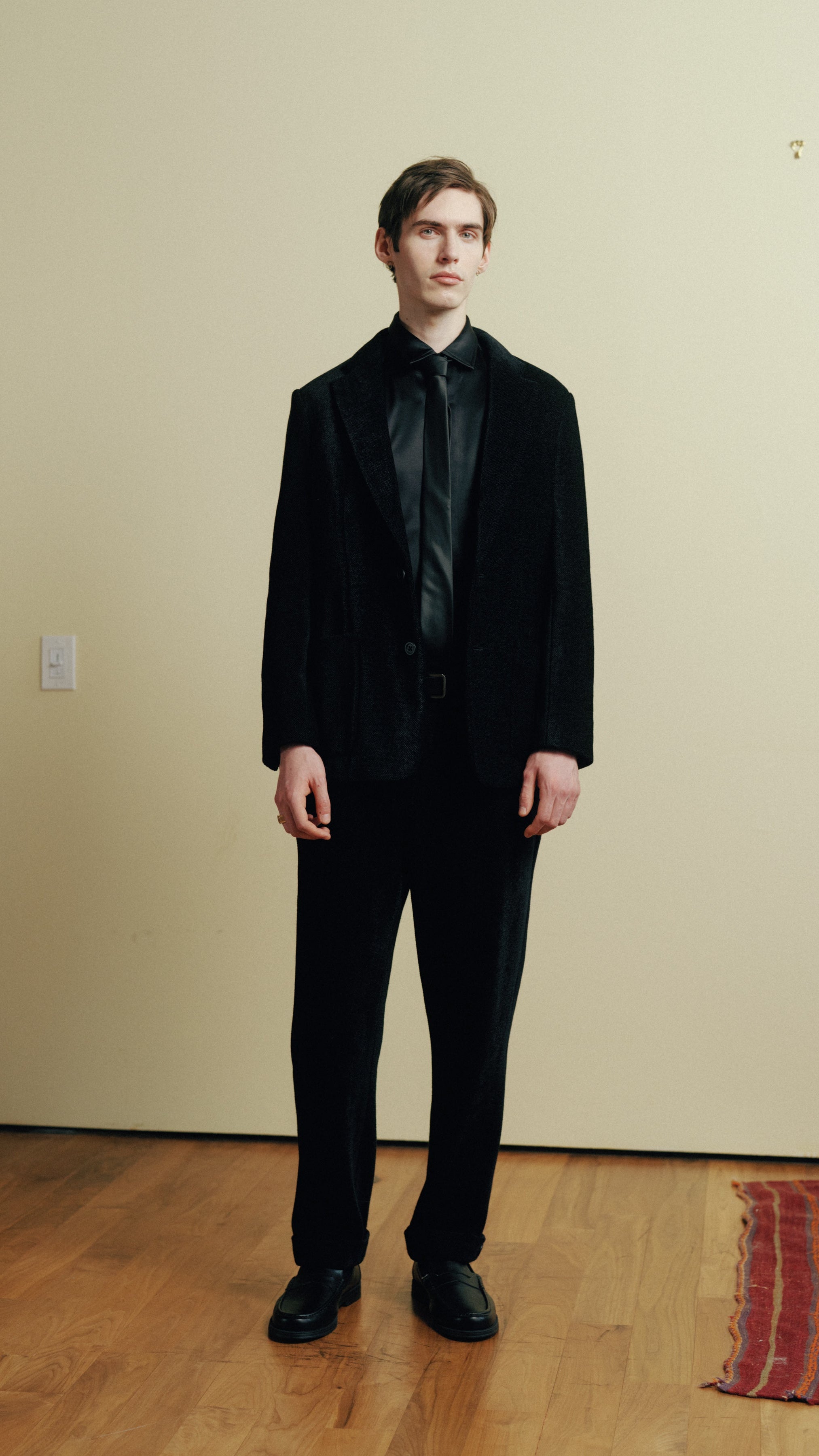 Black Silk Suit Jacket