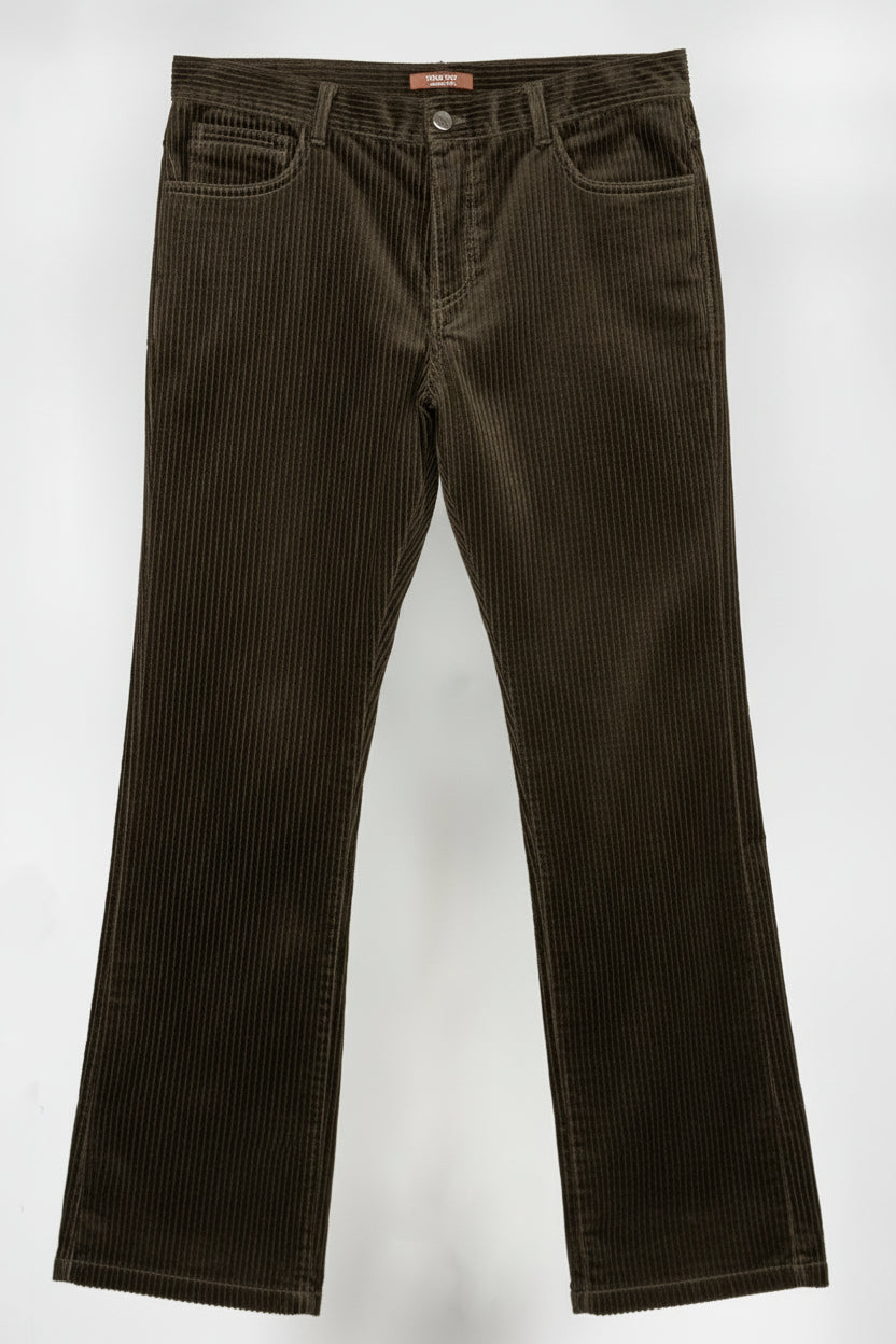 Olive Straight Leg Cords