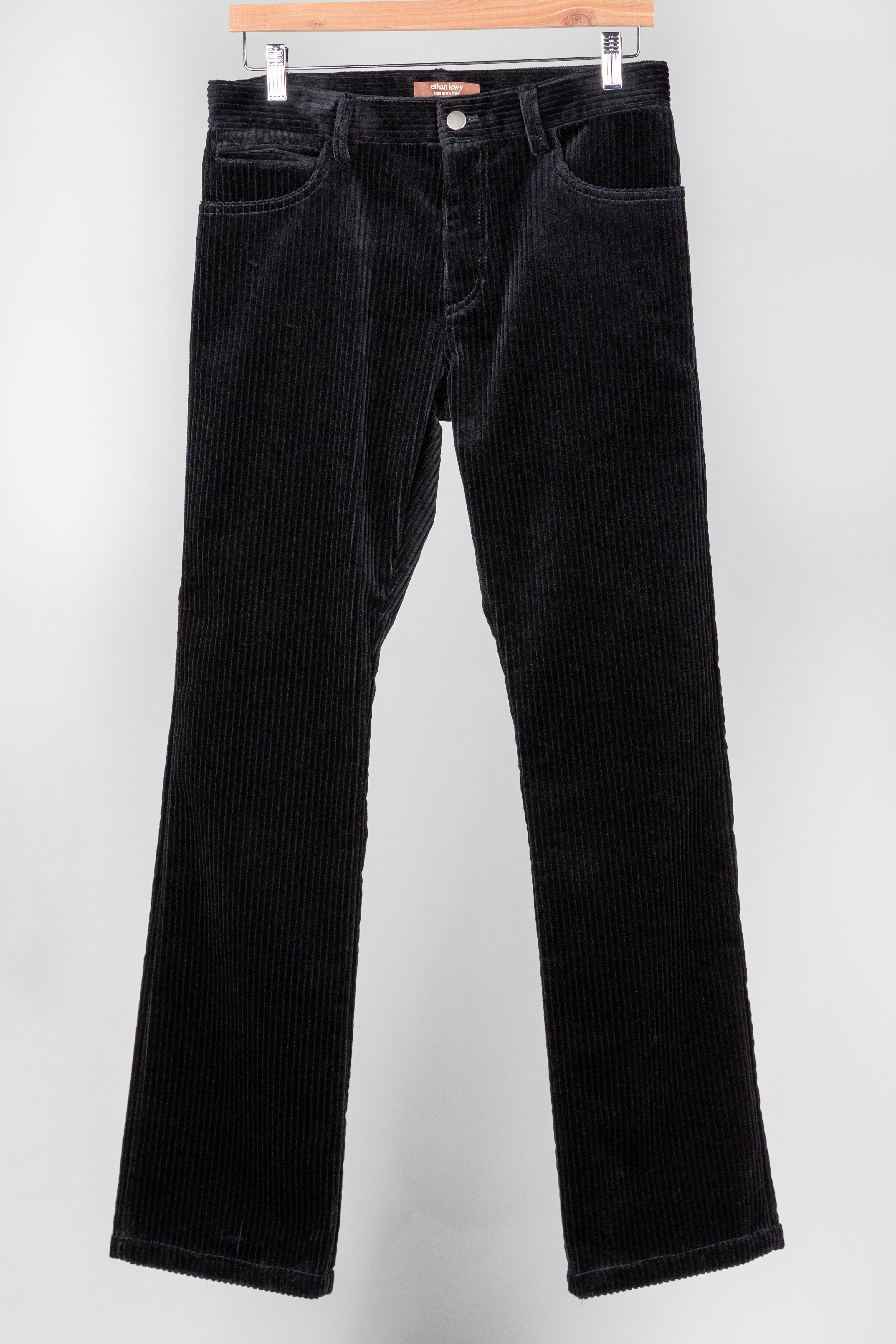 Black Straight Leg Cords