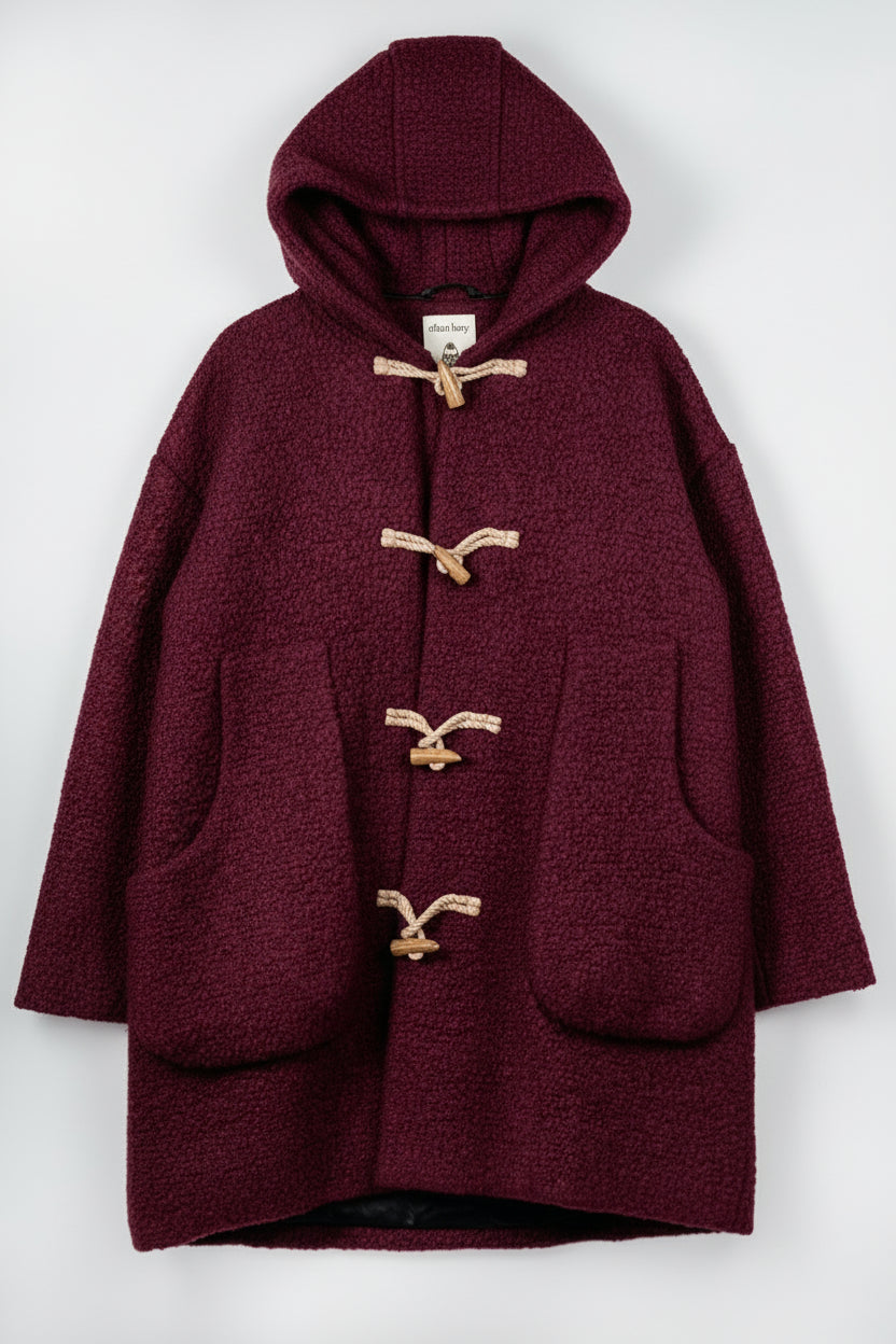 Burgundy Monster Coat