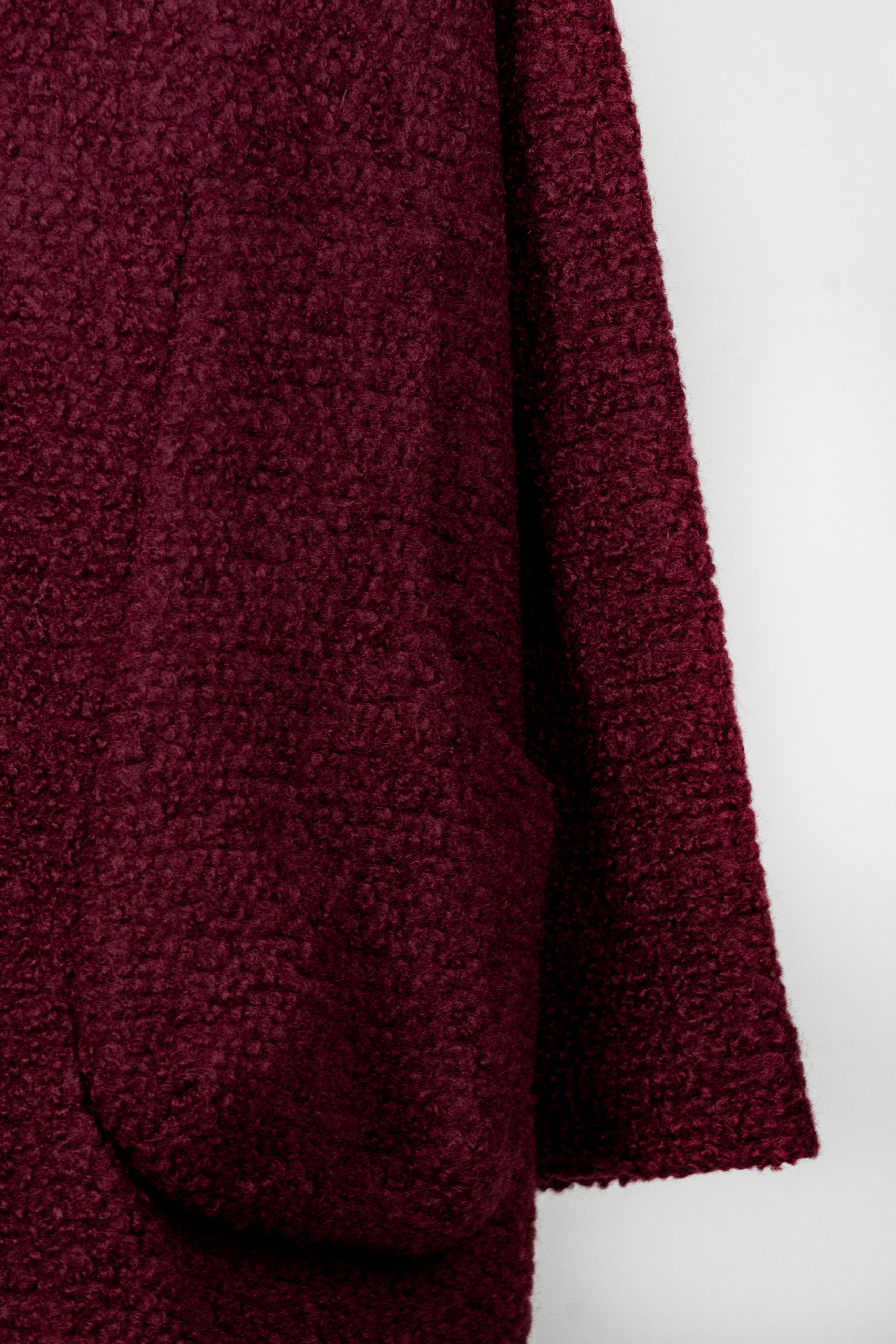 Burgundy Monster Coat