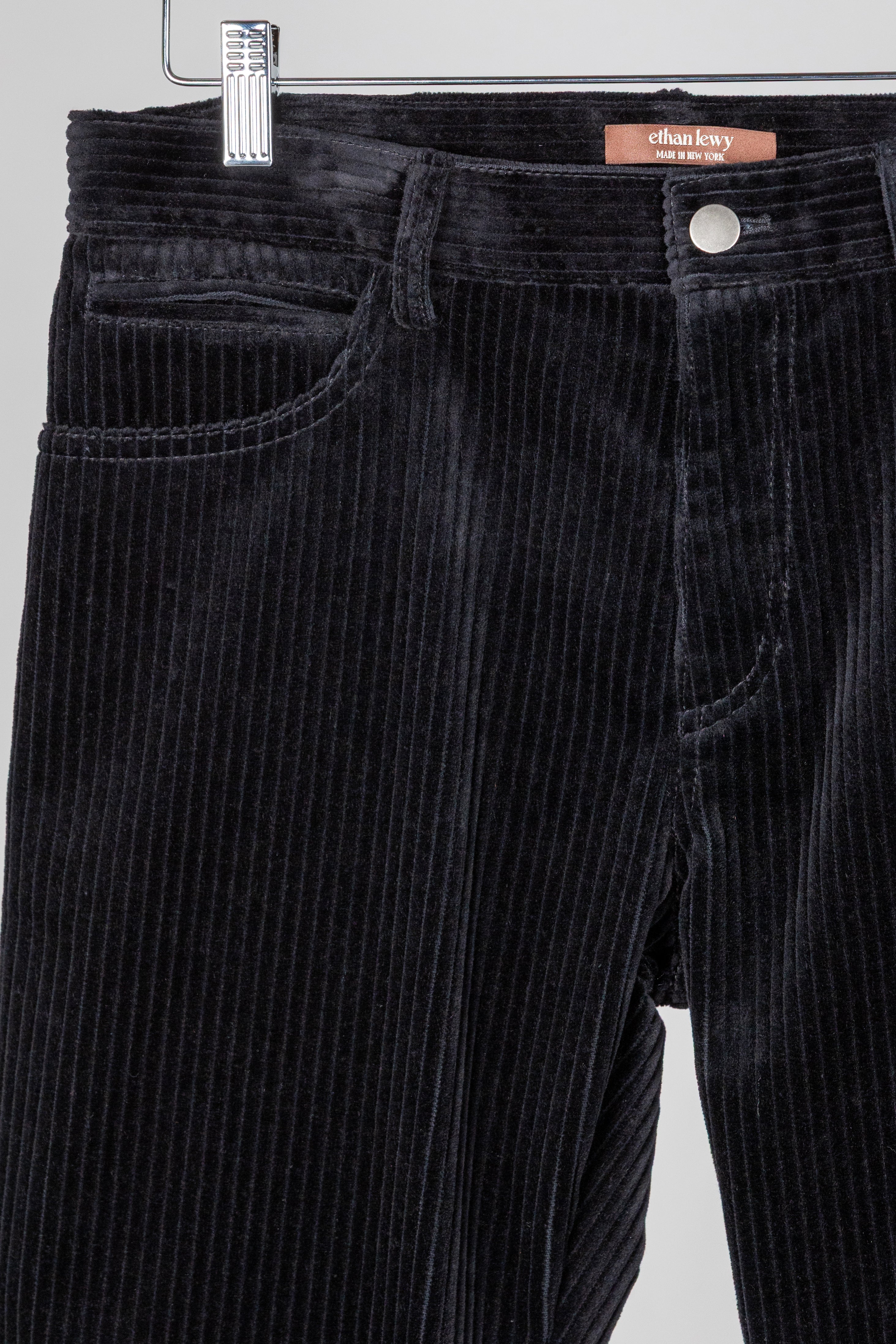 Black Straight Leg Cords