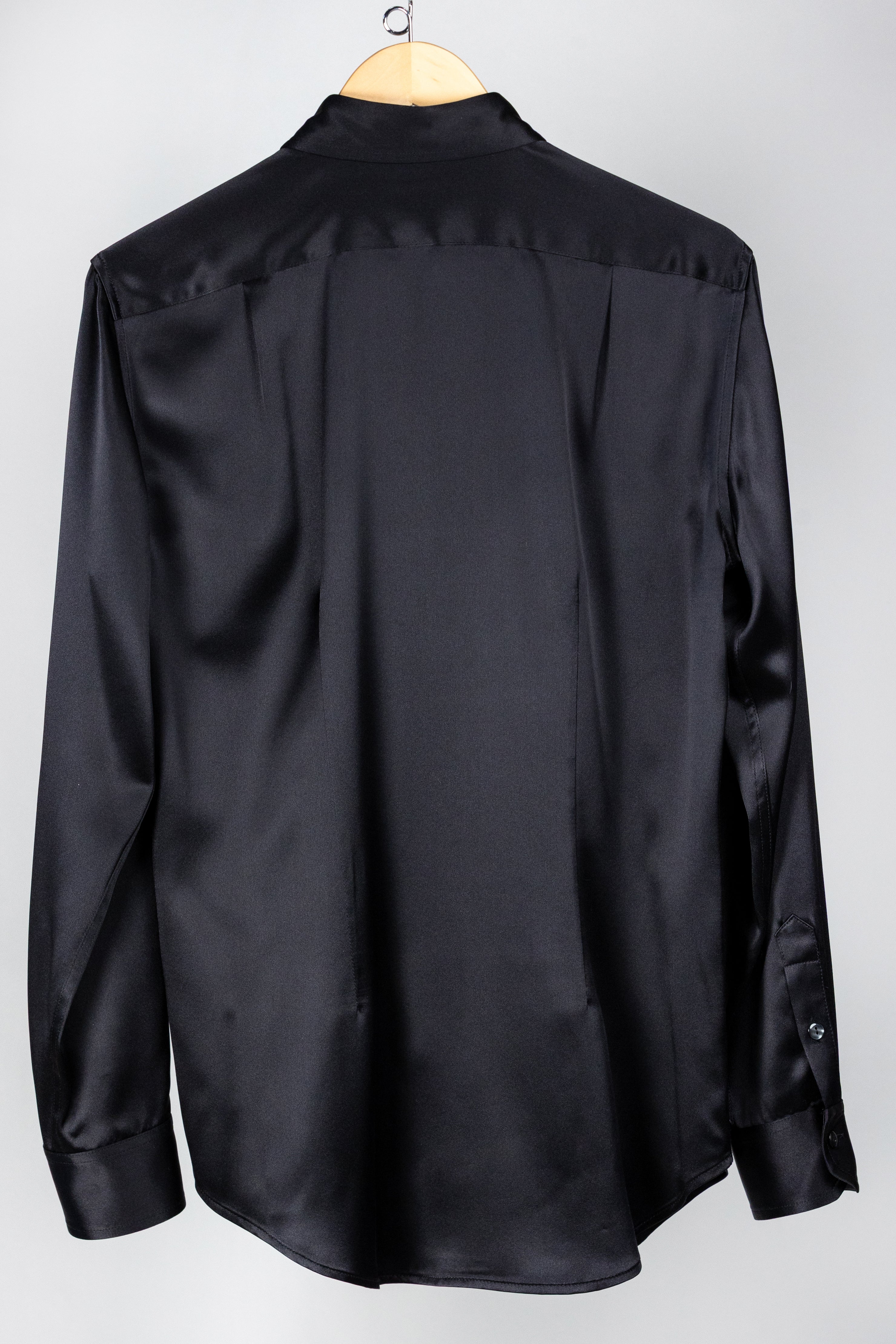 Black Silk Dress Shirt