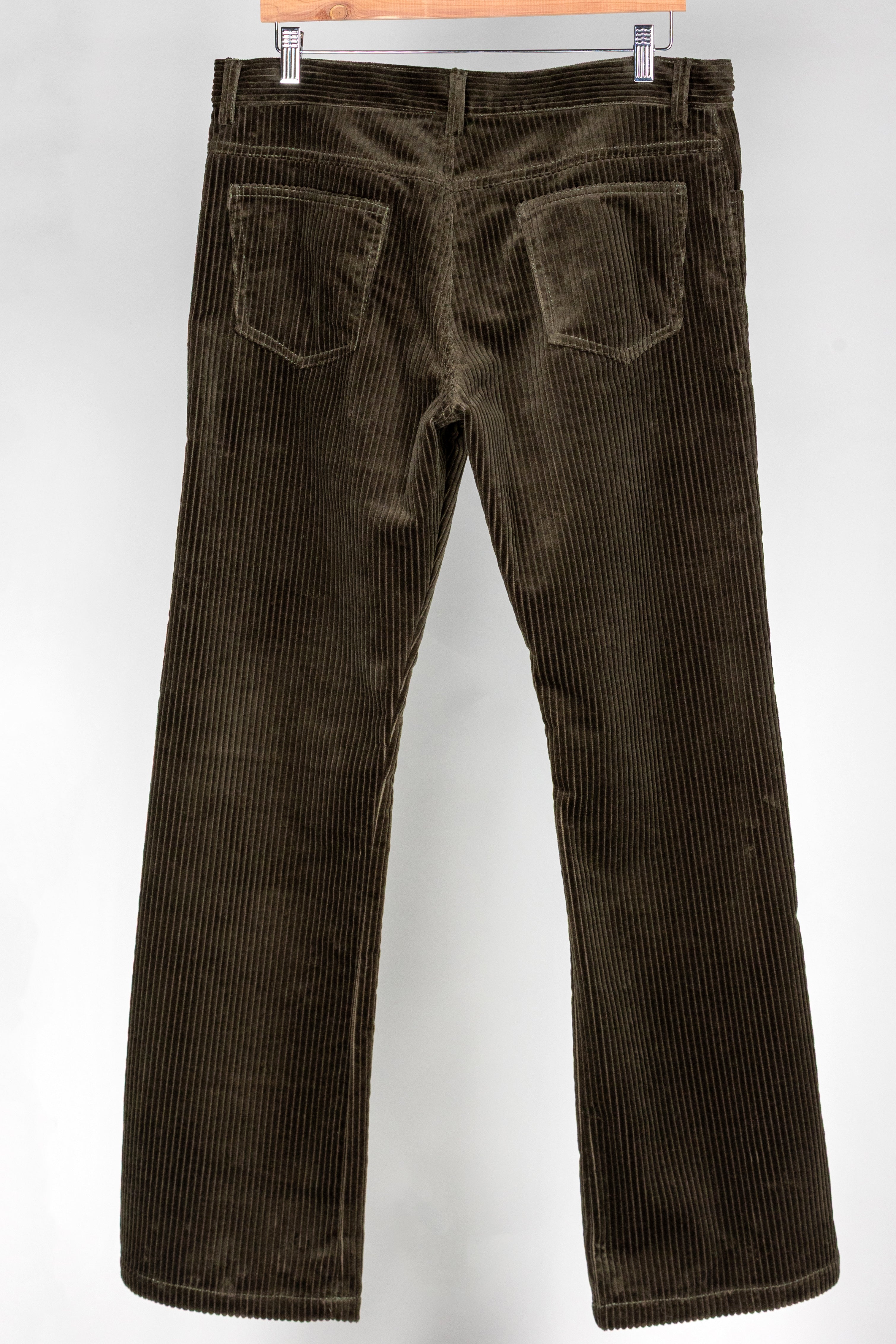 Olive Straight Leg Cords