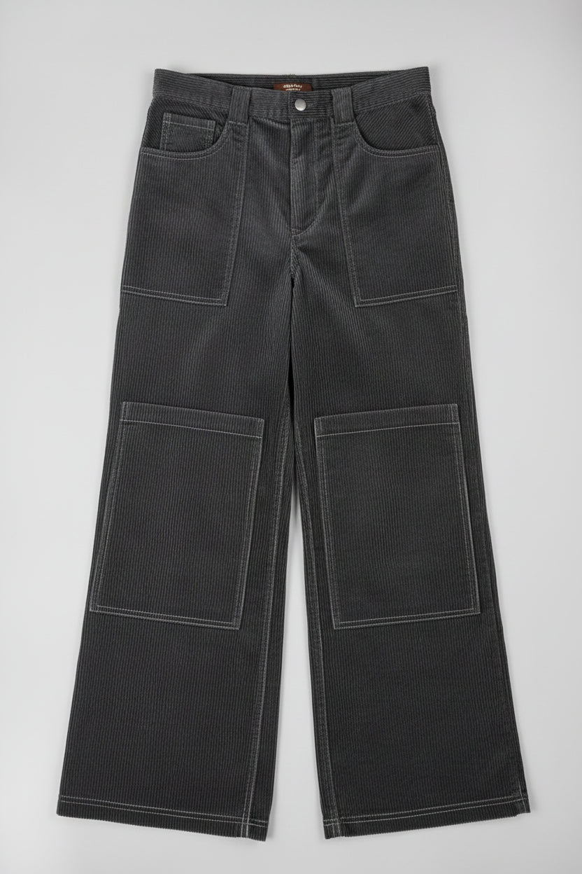 Slate Wide Leg Cords