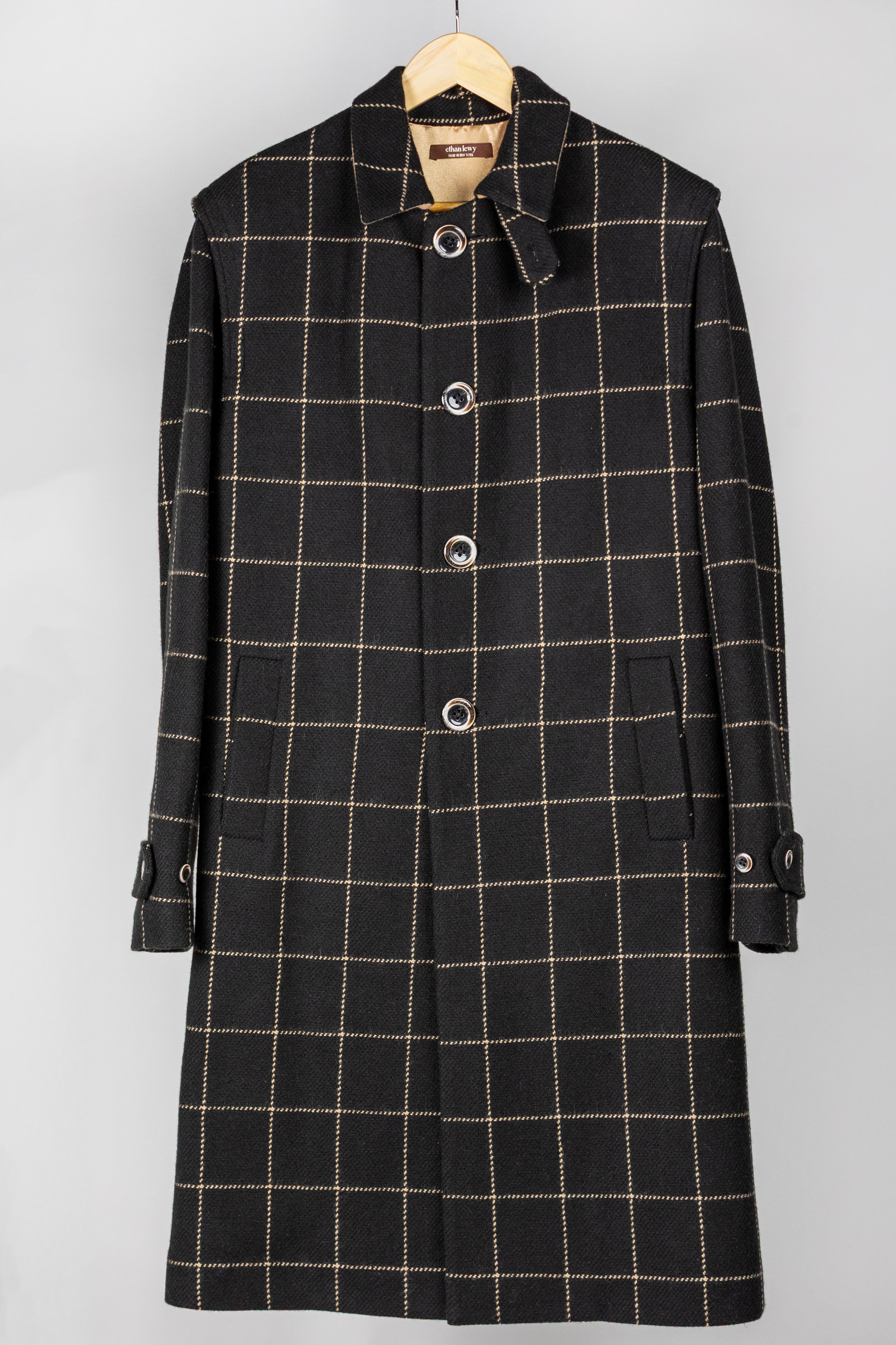 Windowpane Loden Coat