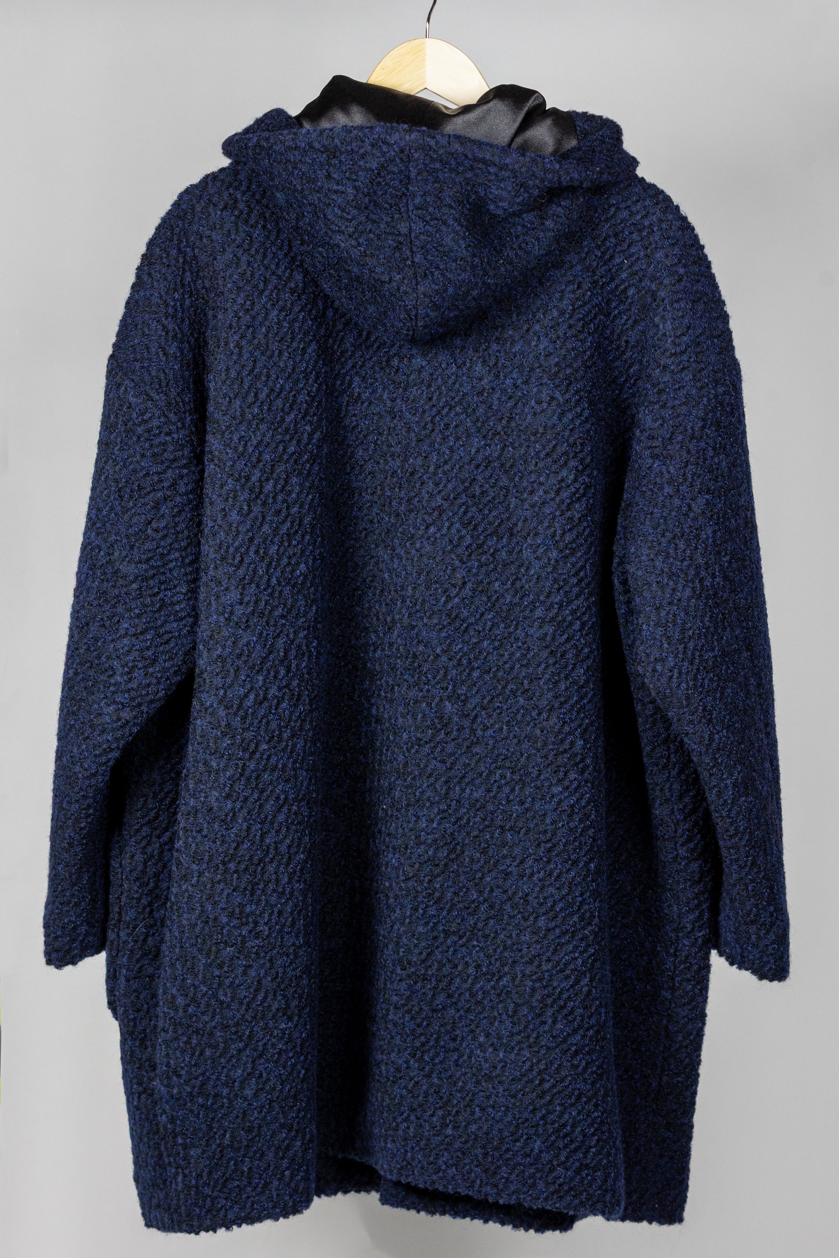 Blue Boucle Monster Coat