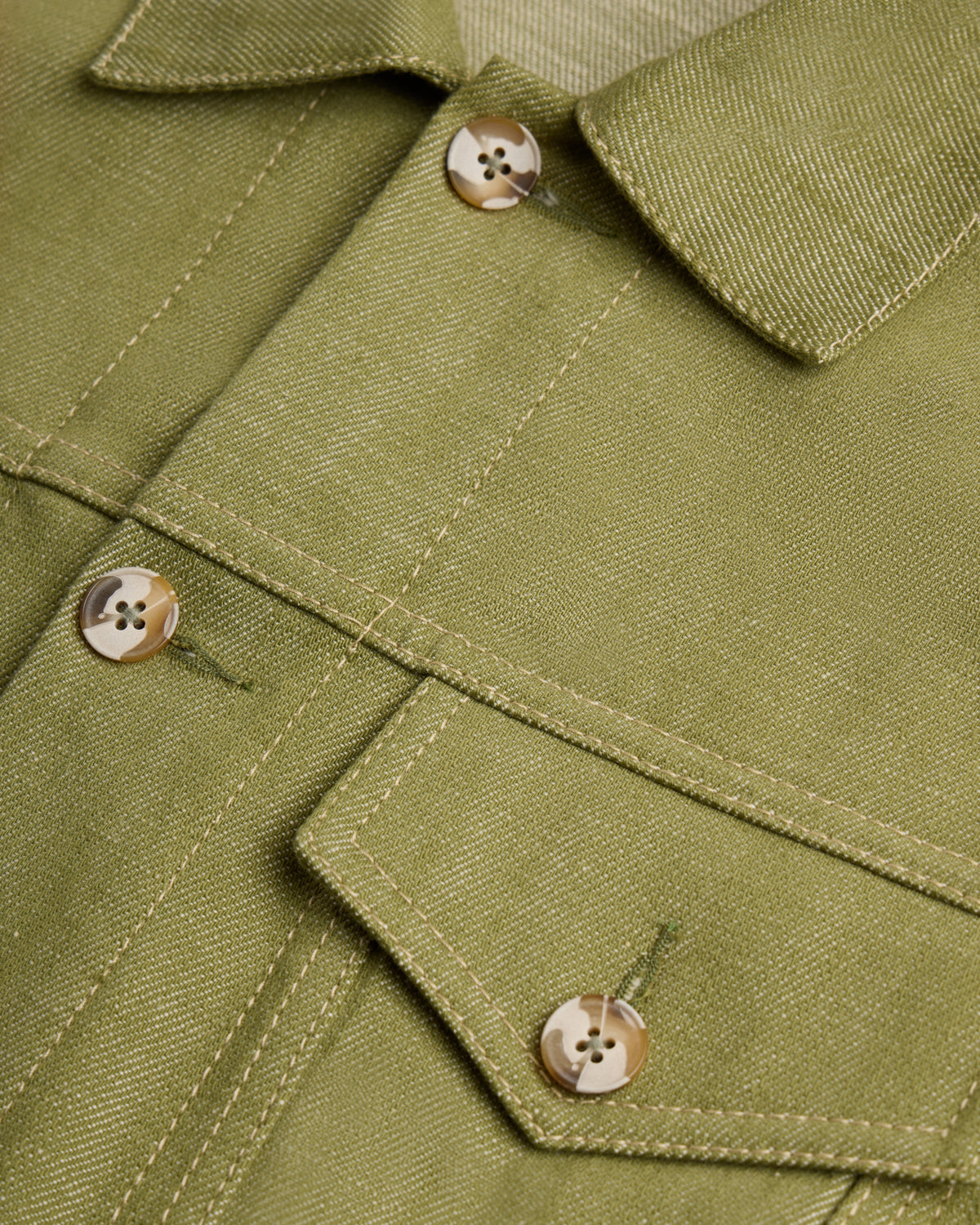 Green Jean Jacket