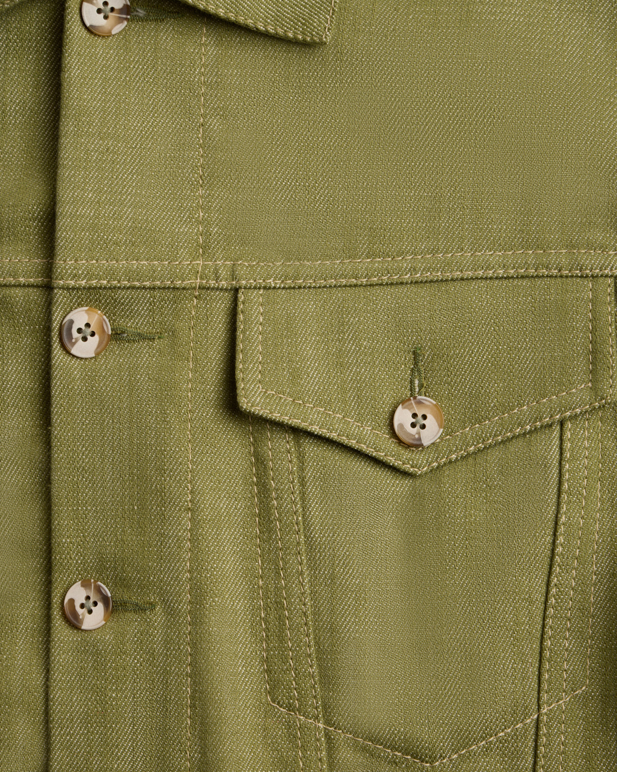 Green Jean Jacket