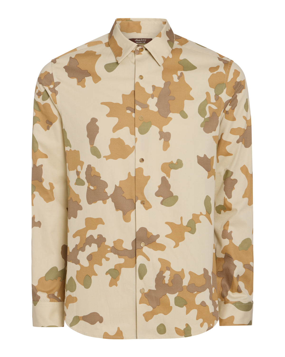 Camo Snap Dress Shirt M