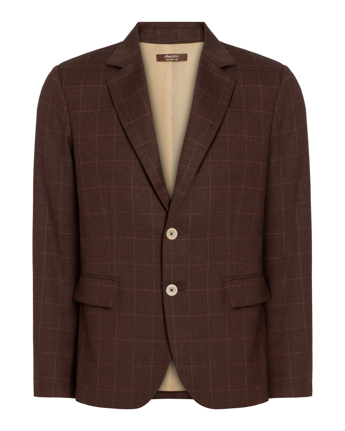 Brown Plaid Blazer
