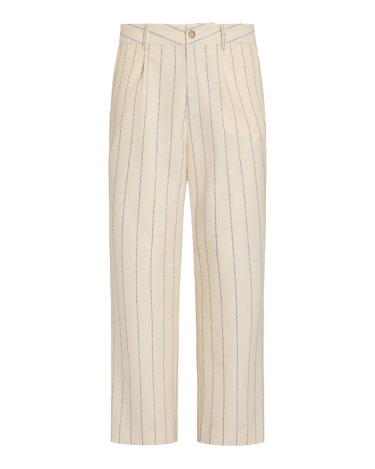 Blue Stripe White Trousers