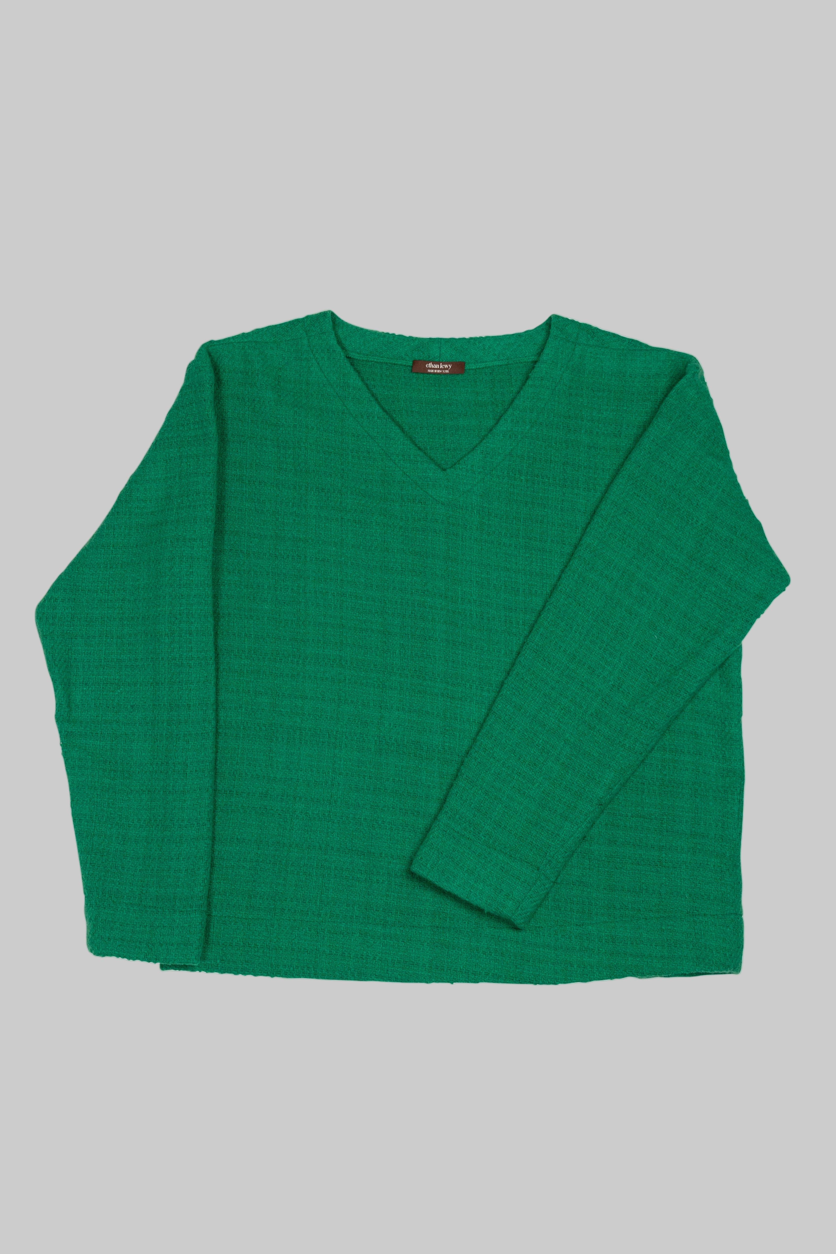 Green V Neck Sweater