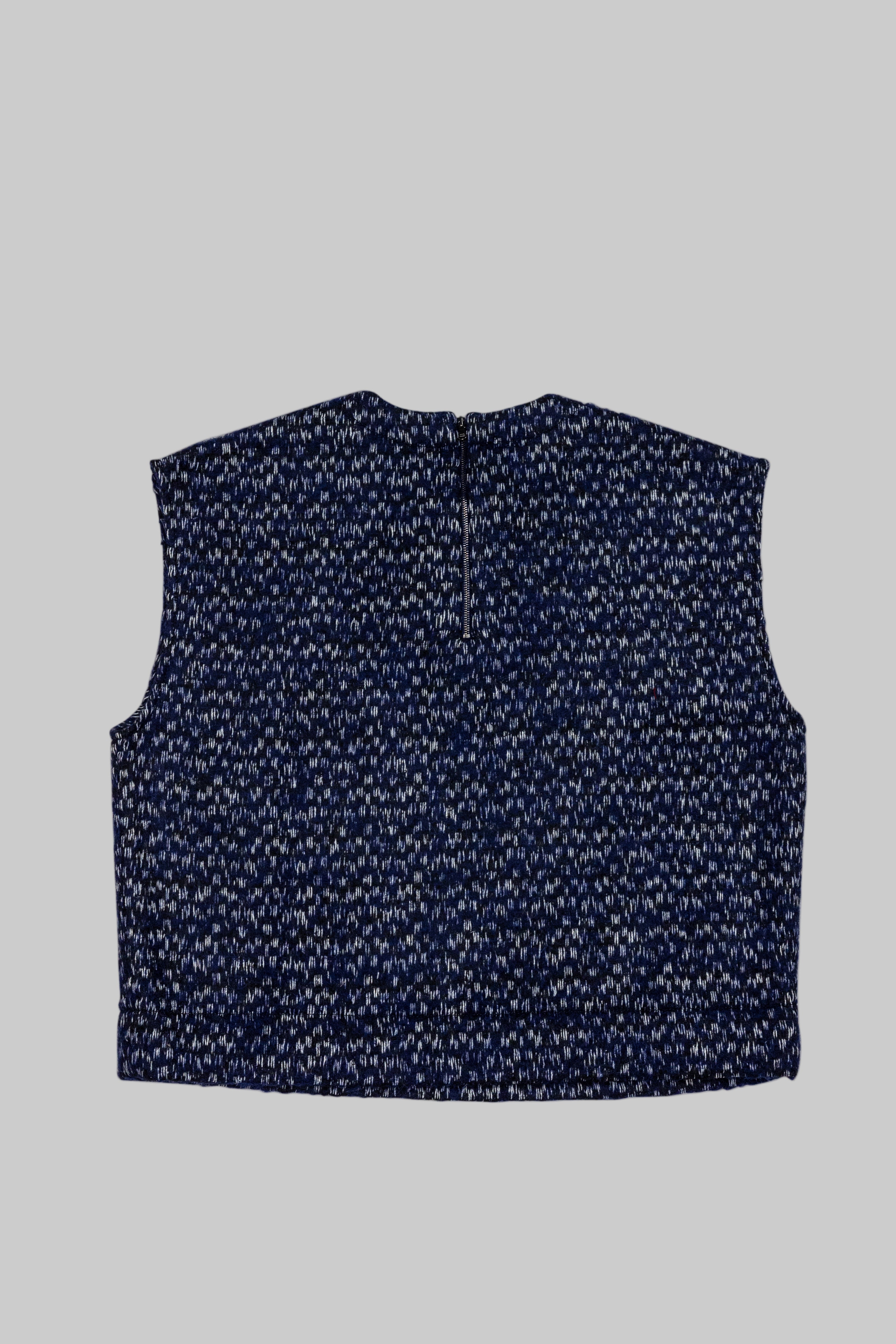 Blue Boucle Vest