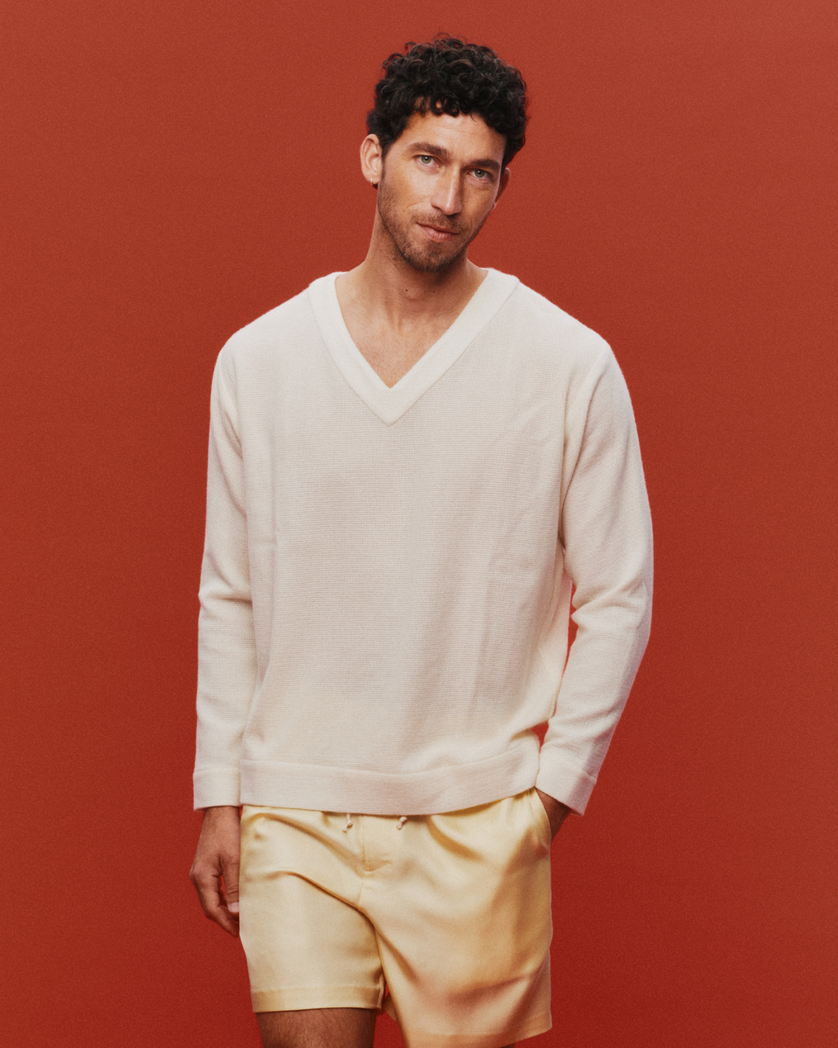 Cashmere Waffle Sweater