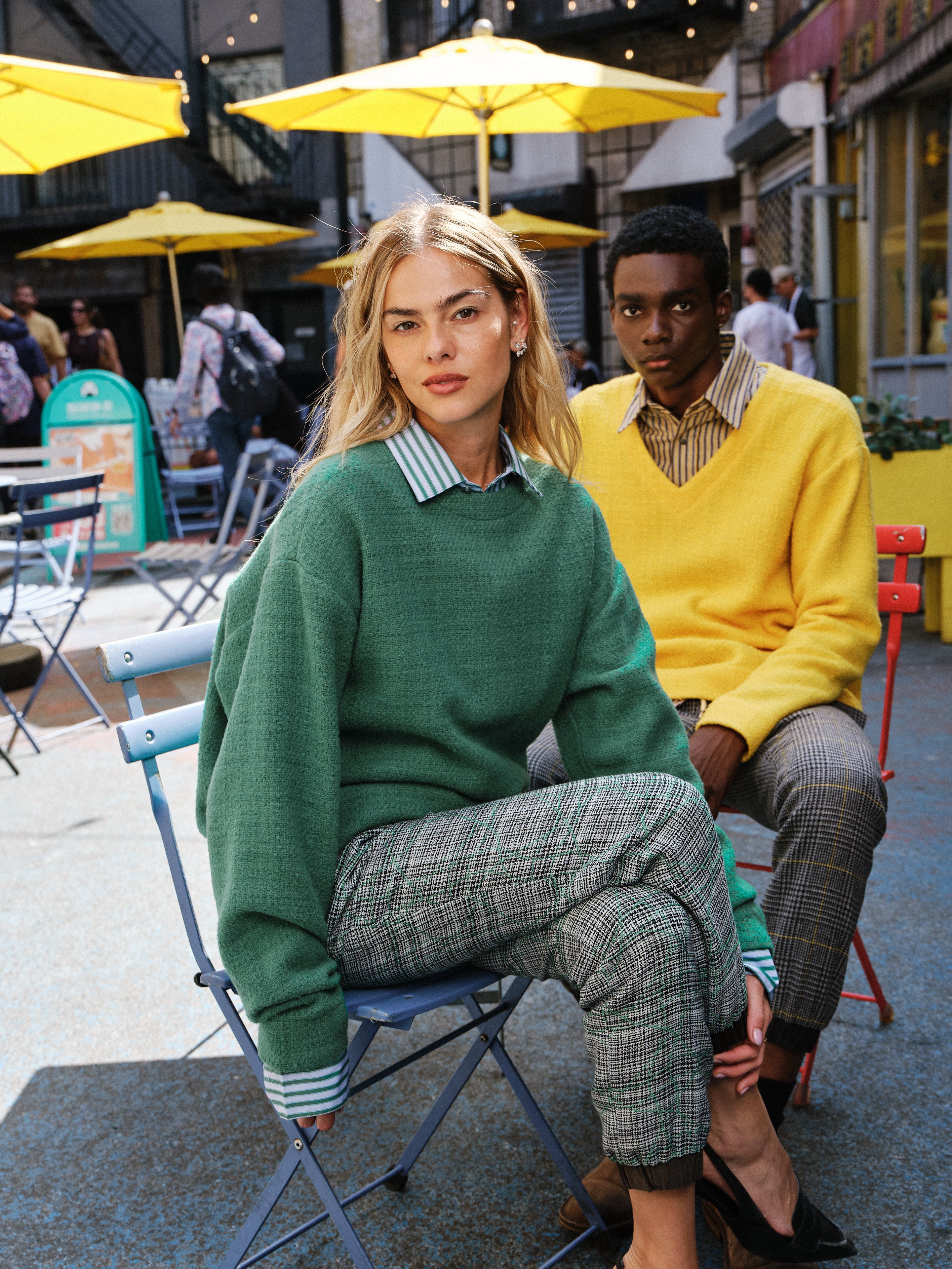 Green V Neck Sweater