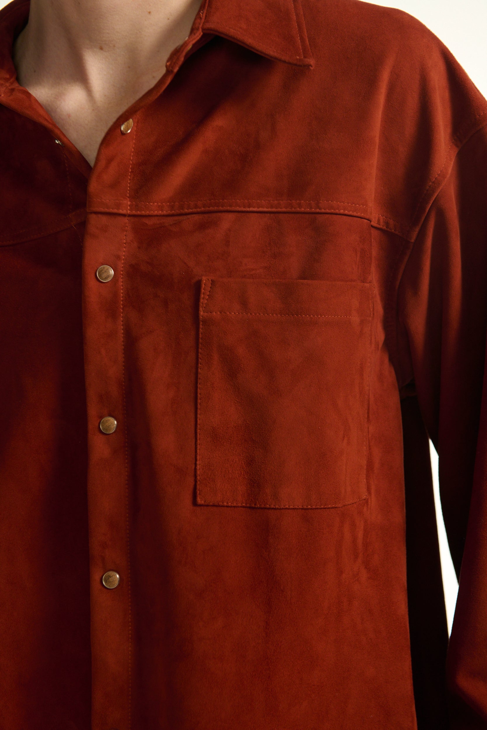 Fire Suede Drop Shoulder Shirt