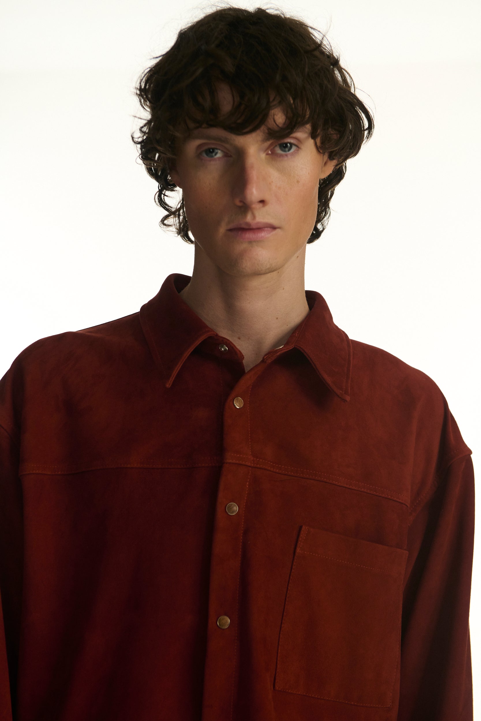Fire Suede Drop Shoulder Shirt